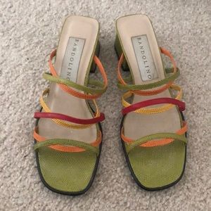 Vintage leather strappy sandals